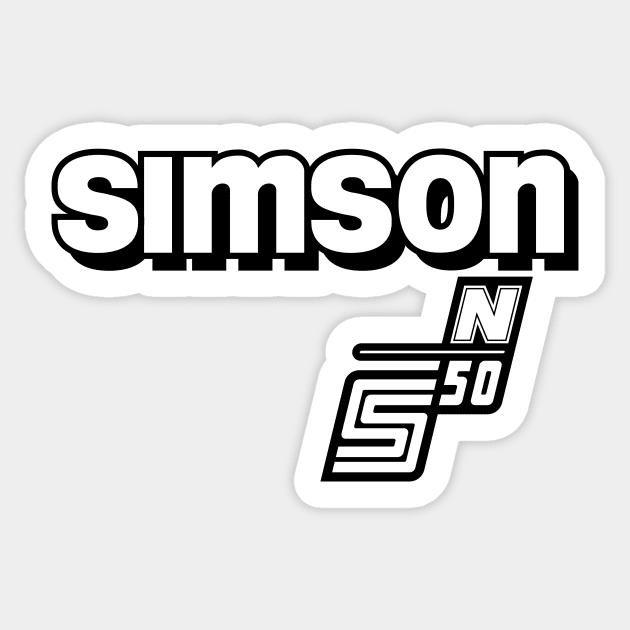 Simson S50 N logo Sticker by GetThatCar